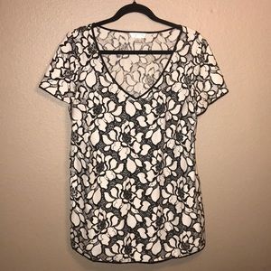 Lace V-neck Blouse